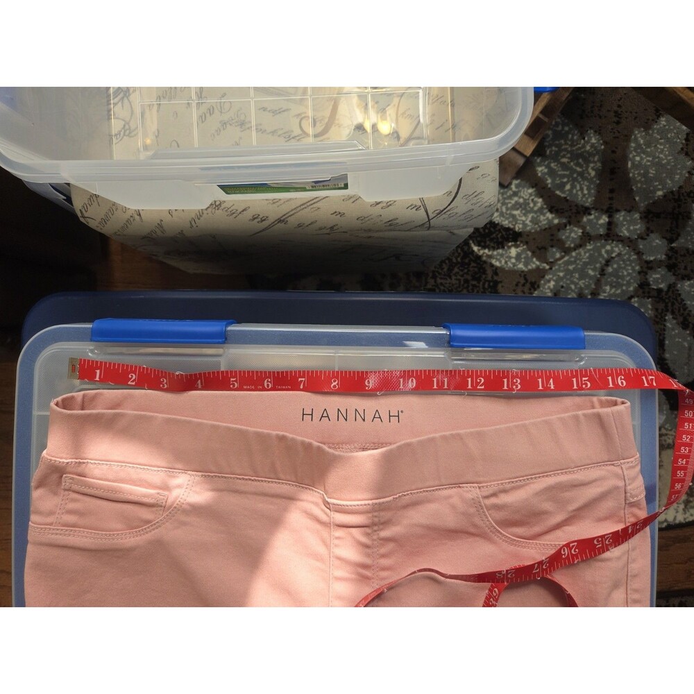 Hannah Women's Stretch Pull On Pants, Light Pink, Large, Spring Summer - Picture 4 of 7